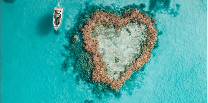 Heart Reef seen from above