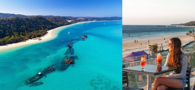 The Tangalooma wrecks off Moreton Island